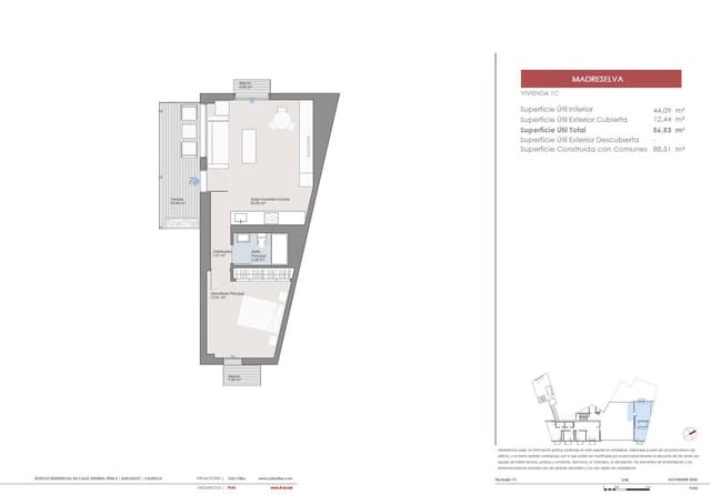 1 soverom Leilighet til salgs i Burjassot - € 243 500 (Ref: 9459480)