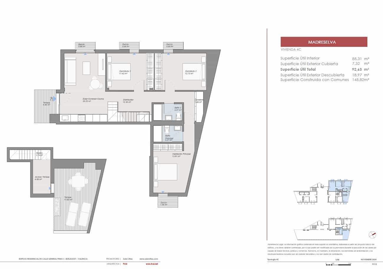 Ático de 3 habitaciones en Burjassot en venta - 514.100 € (Ref: 9459739)