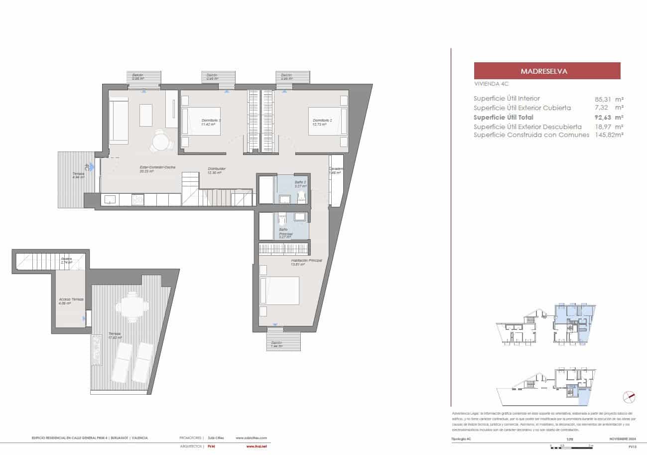3 bedroom Penthouse for sale in Burjassot - € 452,000 (Ref: 9459739)