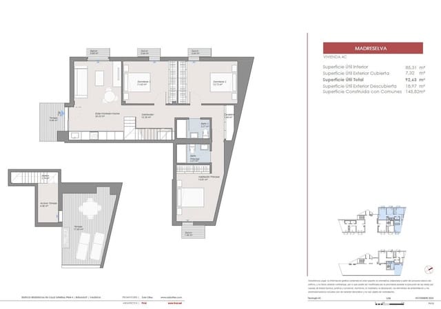 3 bedroom Penthouse for sale in Burjassot - € 452,000 (Ref: 9459739)