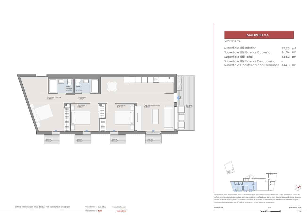 3 quarto Apartamento para venda em Burjassot - 484 500 € (Ref: 9459740)