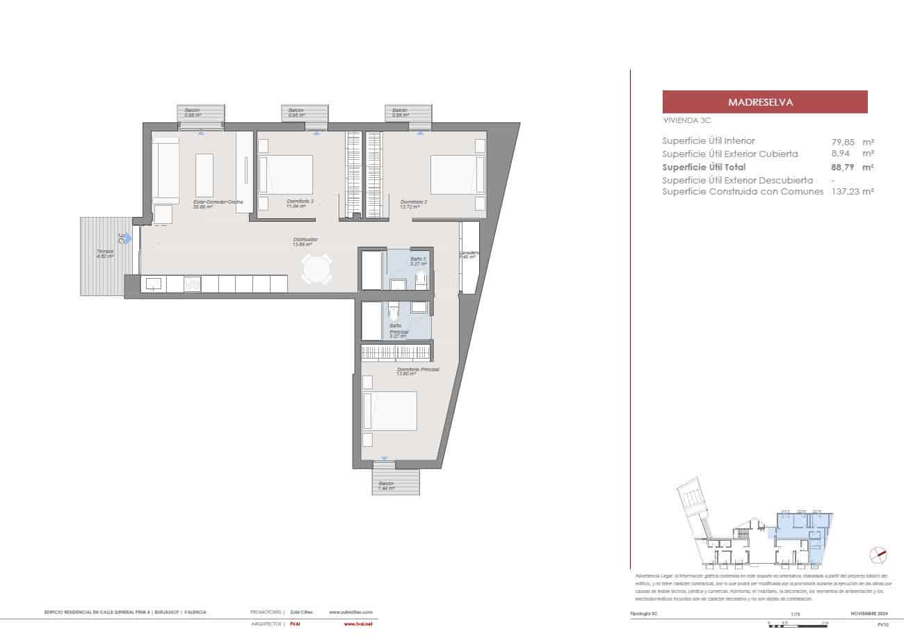 3 bedroom Apartment for sale in Burjassot - € 398,000 (Ref: 9459741)