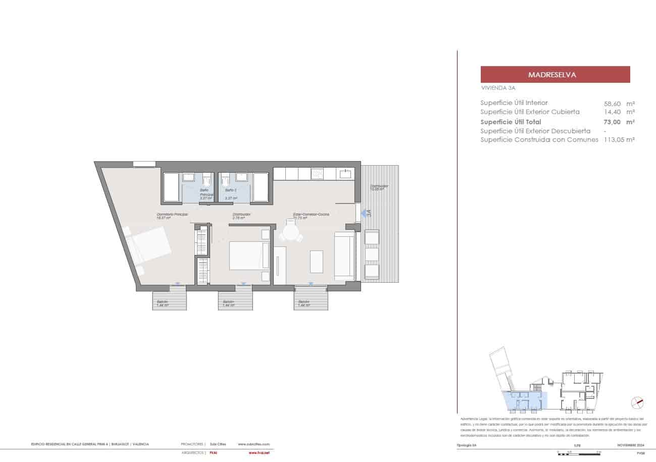 2 quarto Apartamento para venda em Burjassot - 406 900 € (Ref: 9459742)