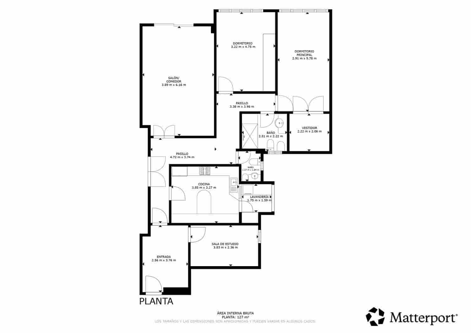 3 camera da letto Appartamento in vendita in Valencia citta con garage - 630.000 € (Rif: 9475947)
