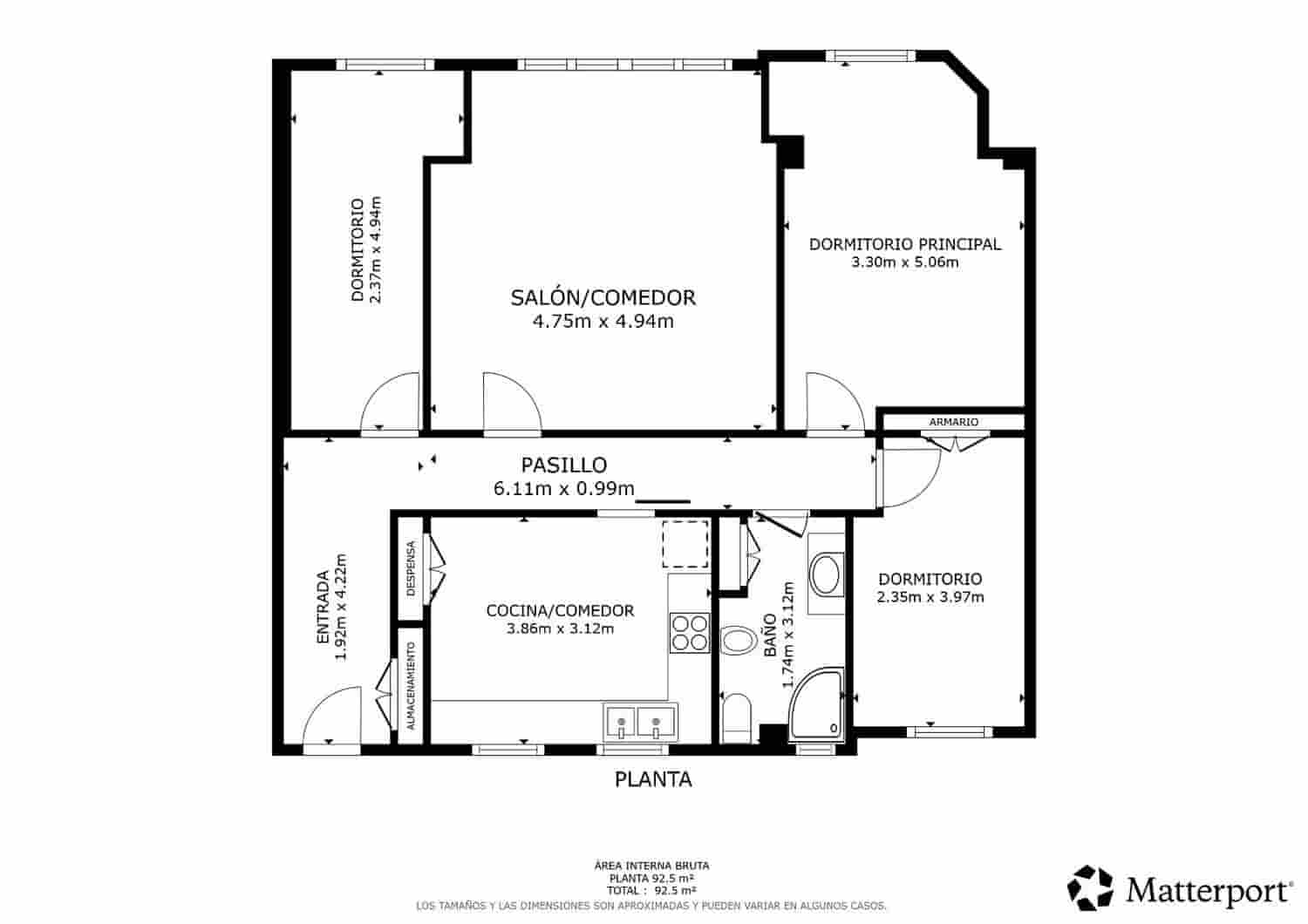 3 sypialnia Apartament na sprzedaż w Miasto Walencja - 390 000 € (Ref: 9807882)