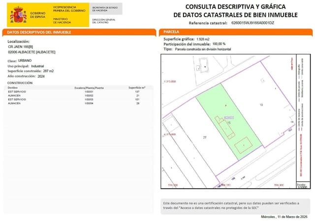 Kommersiell att hyra i Pedanías, Albacete stad - 4 500 € (Ref: 9894115)