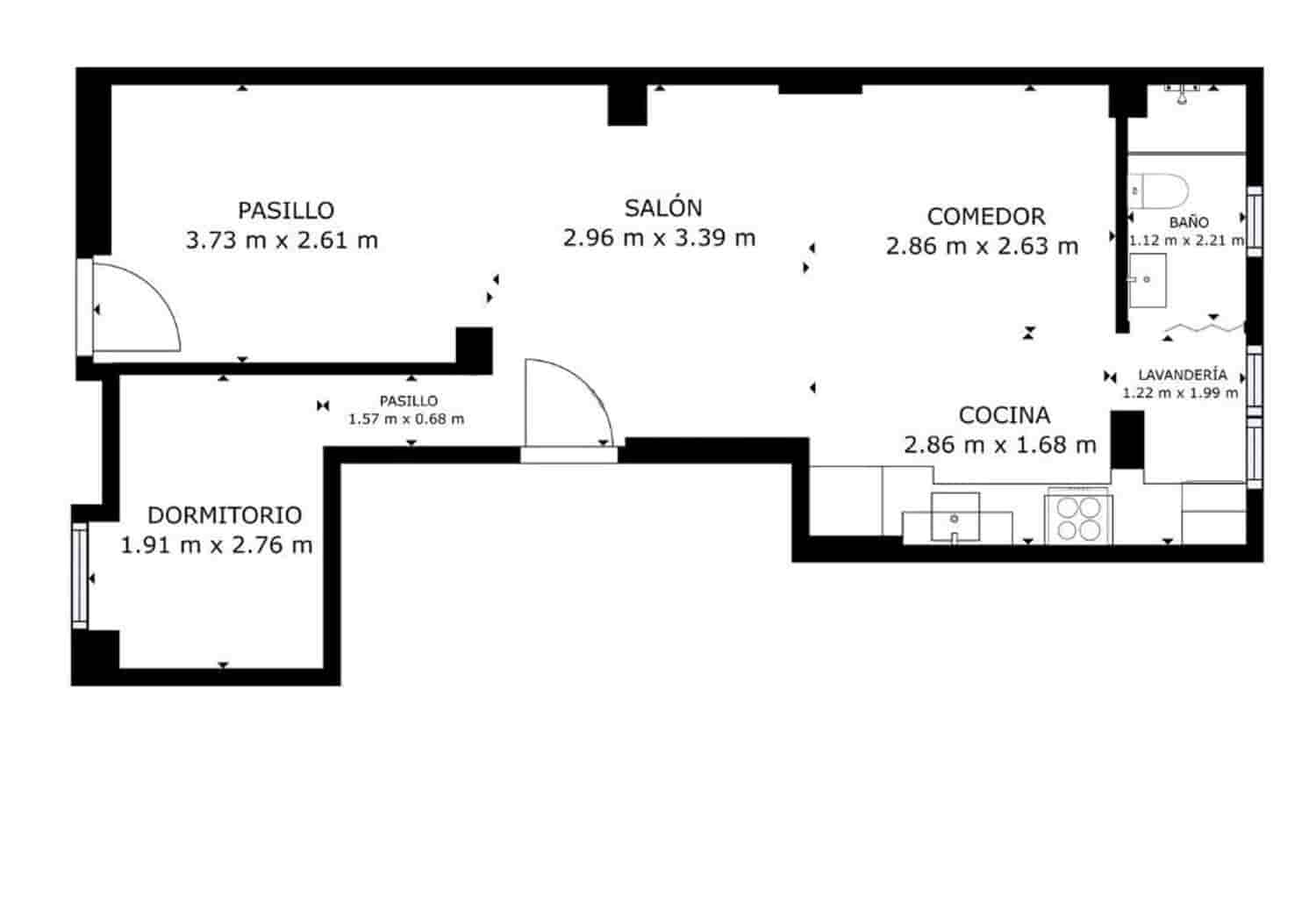 2 camera da letto Appartamento in vendita in Valencia citta - 225.000 € (Rif: 9930365)