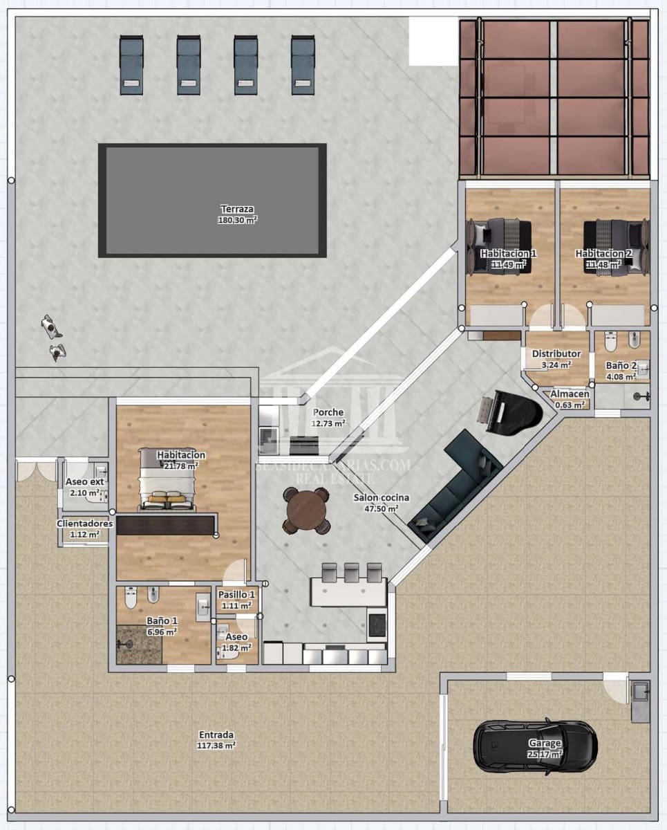 3 soverom Villa til salgs i Guia de Isora med svømmebasseng garasje - € 998 000 (Ref: 9752383)