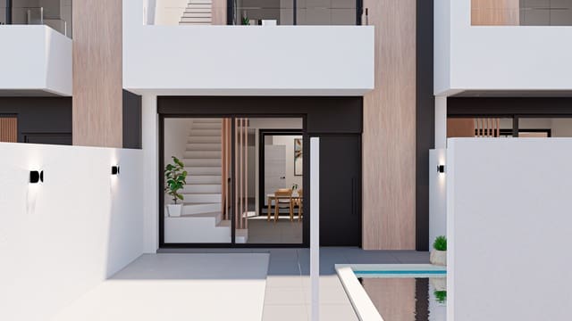3 soveværelse Rækkehus til salg i San Pedro del Pinatar med swimmingpool garage - € 295.000 (Ref: 9118403)