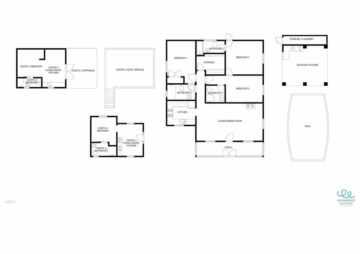5 makuuhuone Maalaistalo myytävänä paikassa Villanueva de la Concepcion mukana uima-altaan - 449 000 € (Ref: 9123599)
