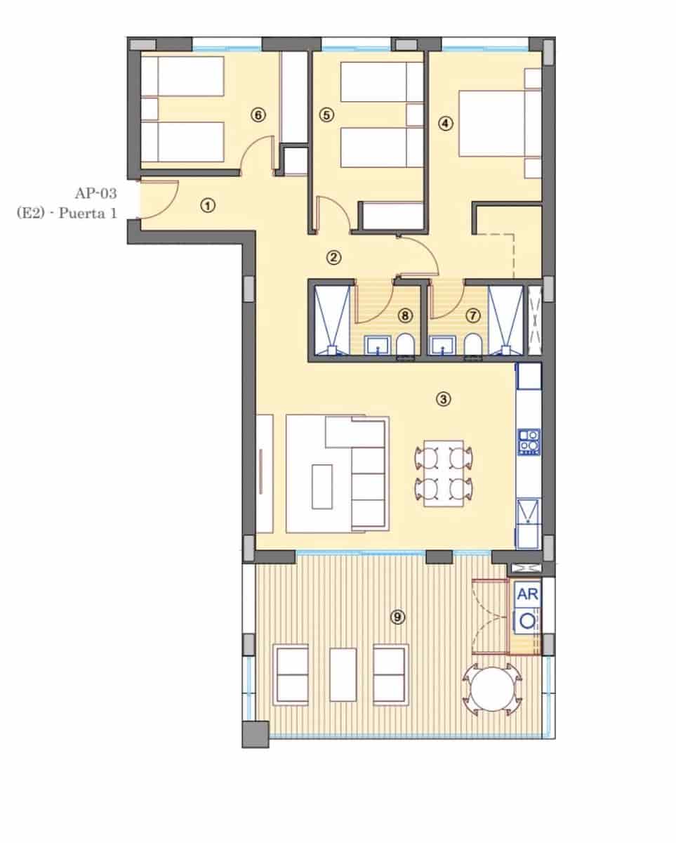 3 bedroom Apartment for sale in Muchamiel / Mutxamel with pool garage - € 318,000 (Ref: 8777424)