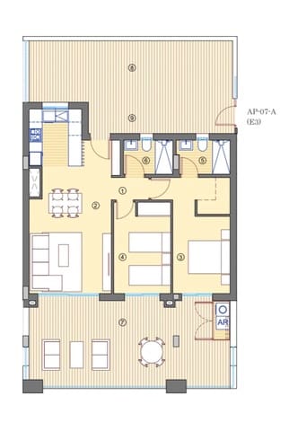 2 soverom Penthouse til salgs i Muchamiel / Mutxamel med svømmebasseng garasje - € 399 000 (Ref: 8777425)