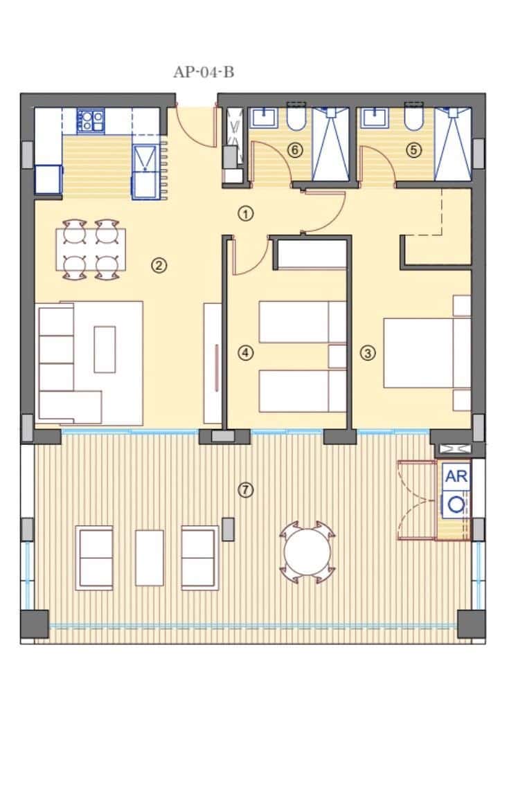 Apartamento de 2 habitaciones en Muchamiel / Mutxamel en venta con piscina garaje - 280.000 € (Ref: 8777427)