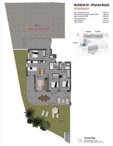 3 camera da letto Appartamento in vendita in Balcón de Finestrat - Terra Marina, Finestrat con piscina garage - 499.500 € (Rif: 9448961)