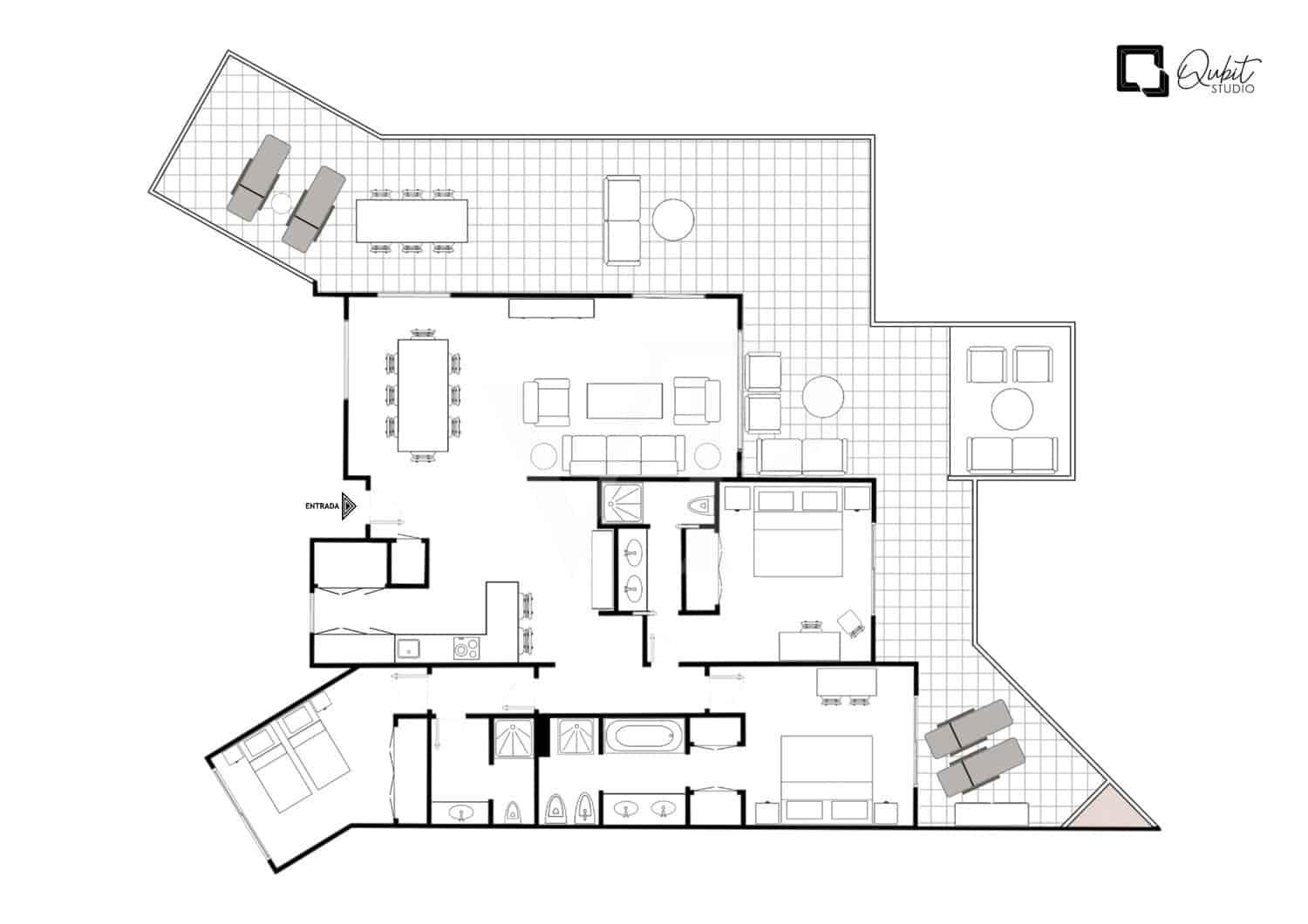 3 chambre Penthouse à vendre à Guia de Isora avec piscine - 1 599 000 € (Ref: 10099681)