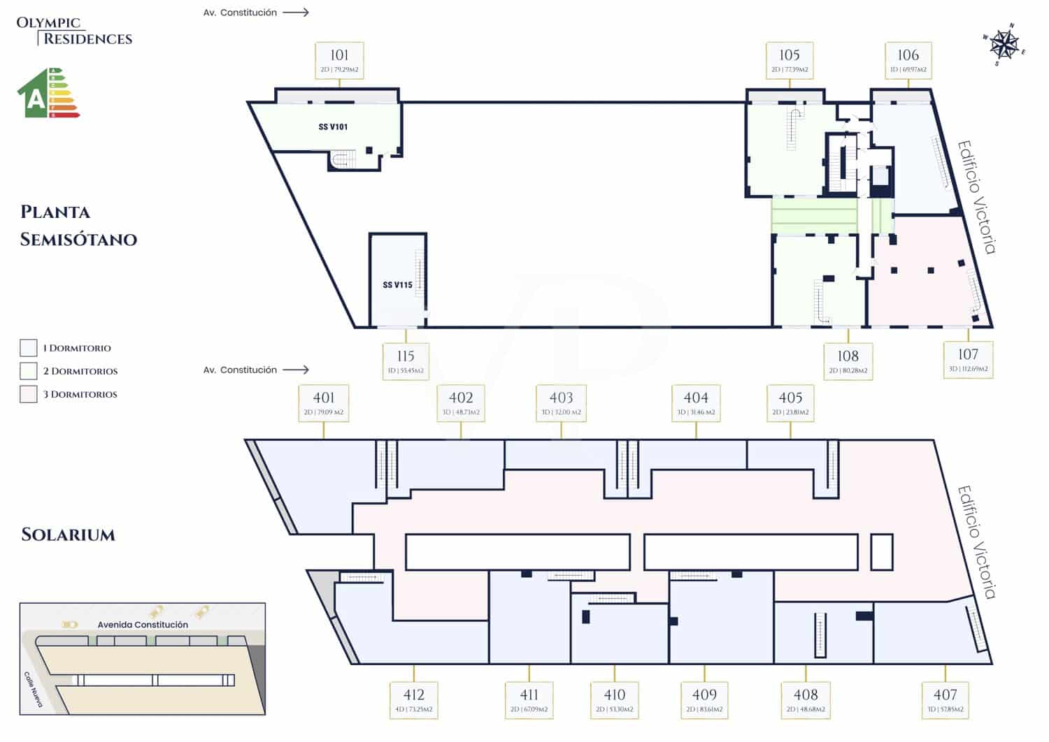 2 sovrum Lägenhet till salu i Adeje med garage - 387 800 € (Ref: 10184240)