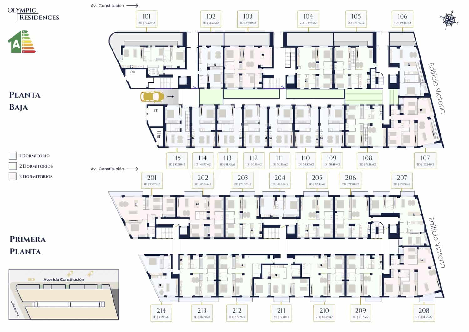 3 soverom Leilighet til salgs i Adeje med garasje - € 406 700 (Ref: 10184241)