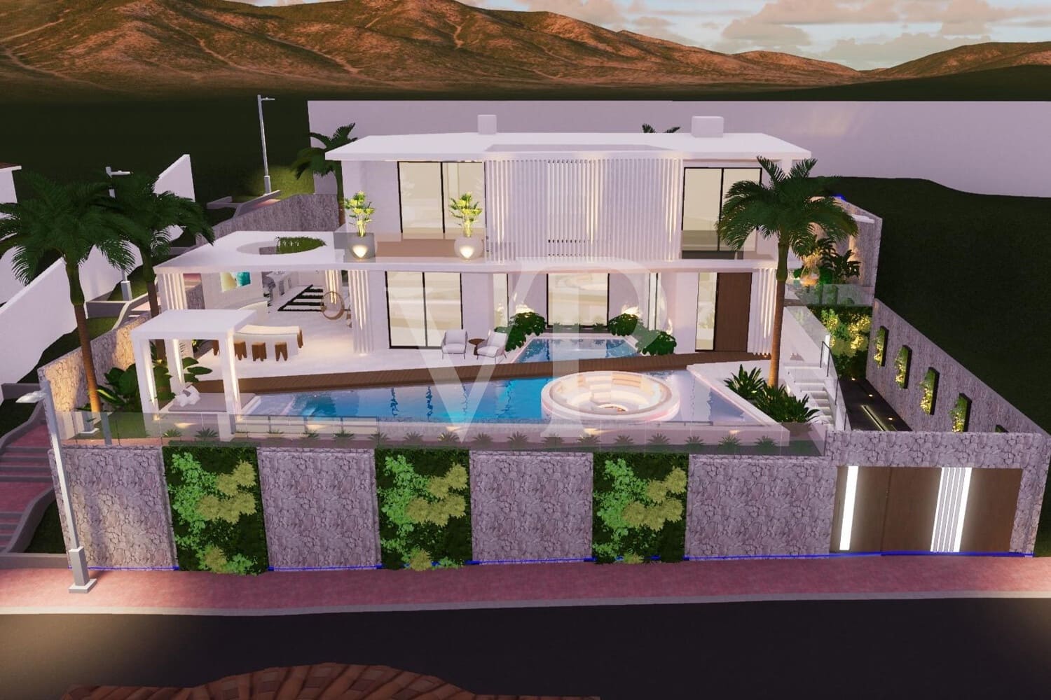 4 chambre Villa/Maison à vendre à Roque del Conde avec piscine - 2 600 000 € (Ref: 6932720)