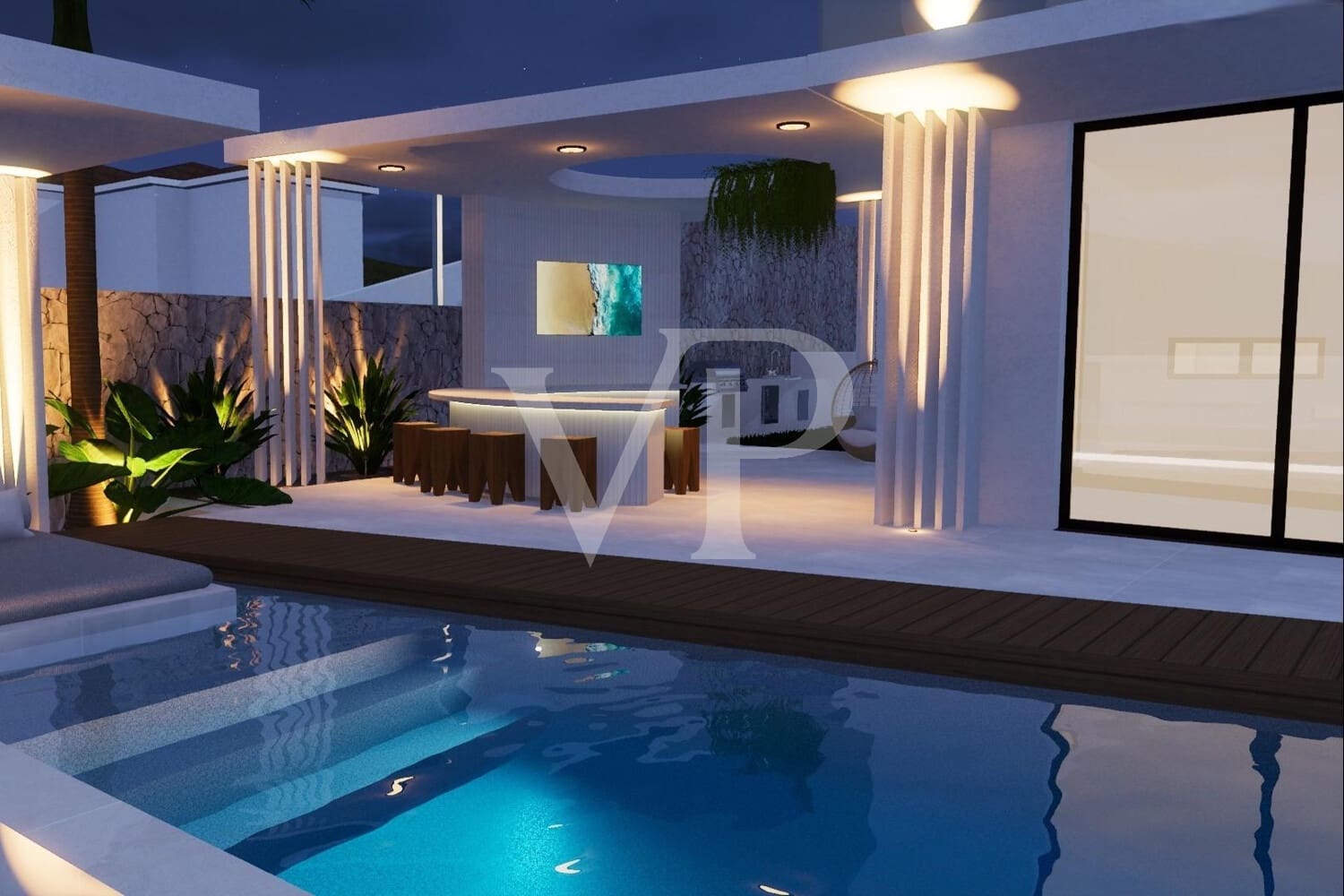 4 chambre Villa/Maison à vendre à Roque del Conde avec piscine - 2 600 000 € (Ref: 6932720)