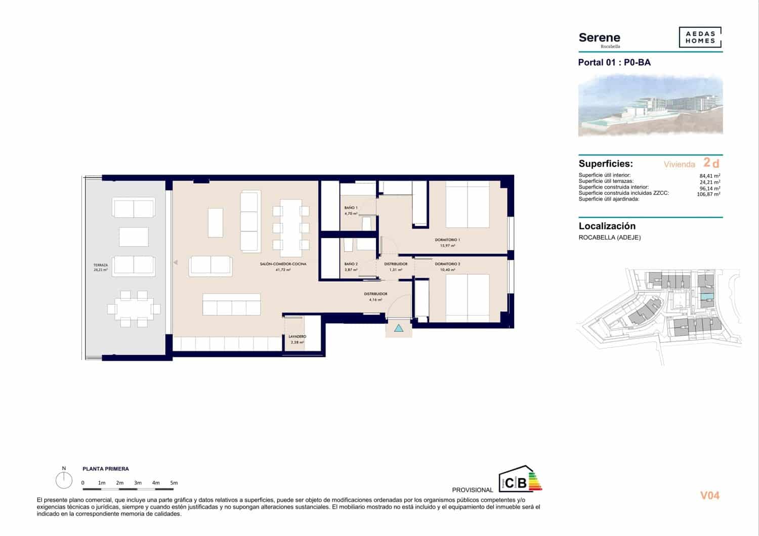 2 sovrum Lägenhet till salu i Callao Salvaje med pool - 670 000 € (Ref: 9197645)