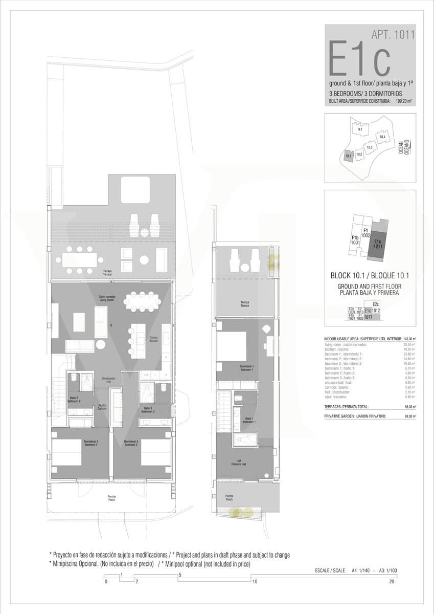 Piso de 3 habitaciones en Guía de Isora en venta con piscina - 1.479.000 € (Ref: 9403158)
