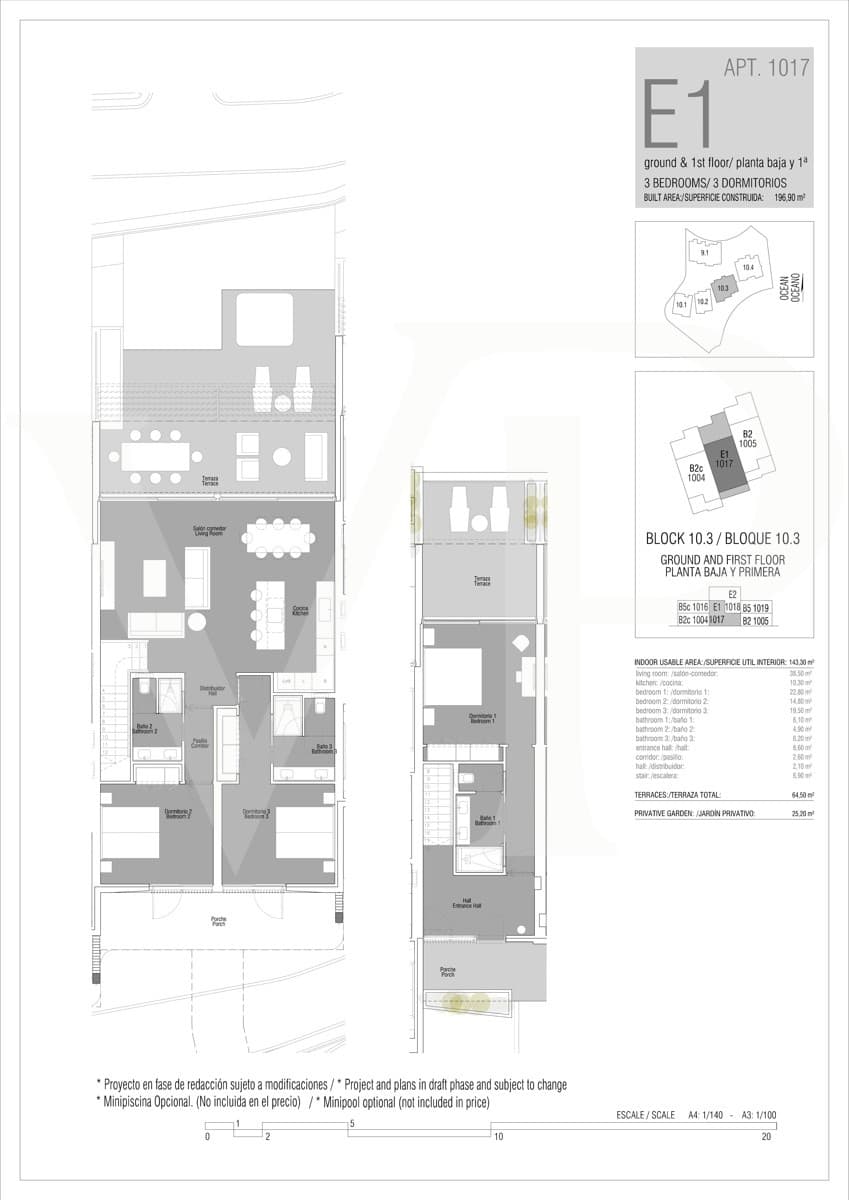 Piso de 3 habitaciones en Guía de Isora en venta con piscina - 1.479.000 € (Ref: 9403158)