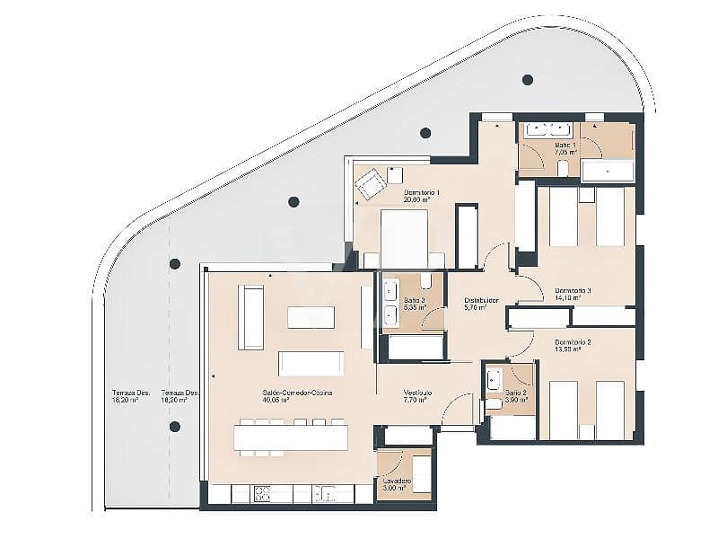 3 bedroom Flat for sale in Playa San Juan - € 1,005,000 (Ref: 9406395)