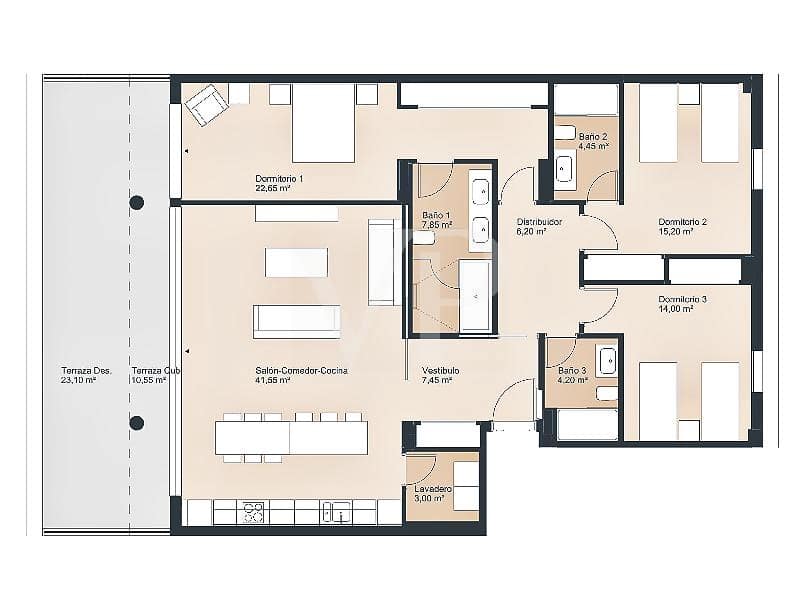 3 bedroom Flat for sale in Playa San Juan - € 1,005,000 (Ref: 9406395)