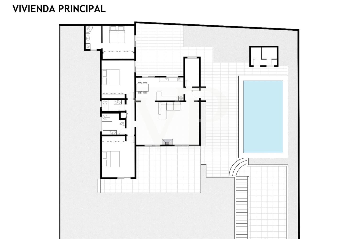 3 soveværelse Byhus til salg i Valle de San Lorenzo med swimmingpool - € 1.200.000 (Ref: 9530065)