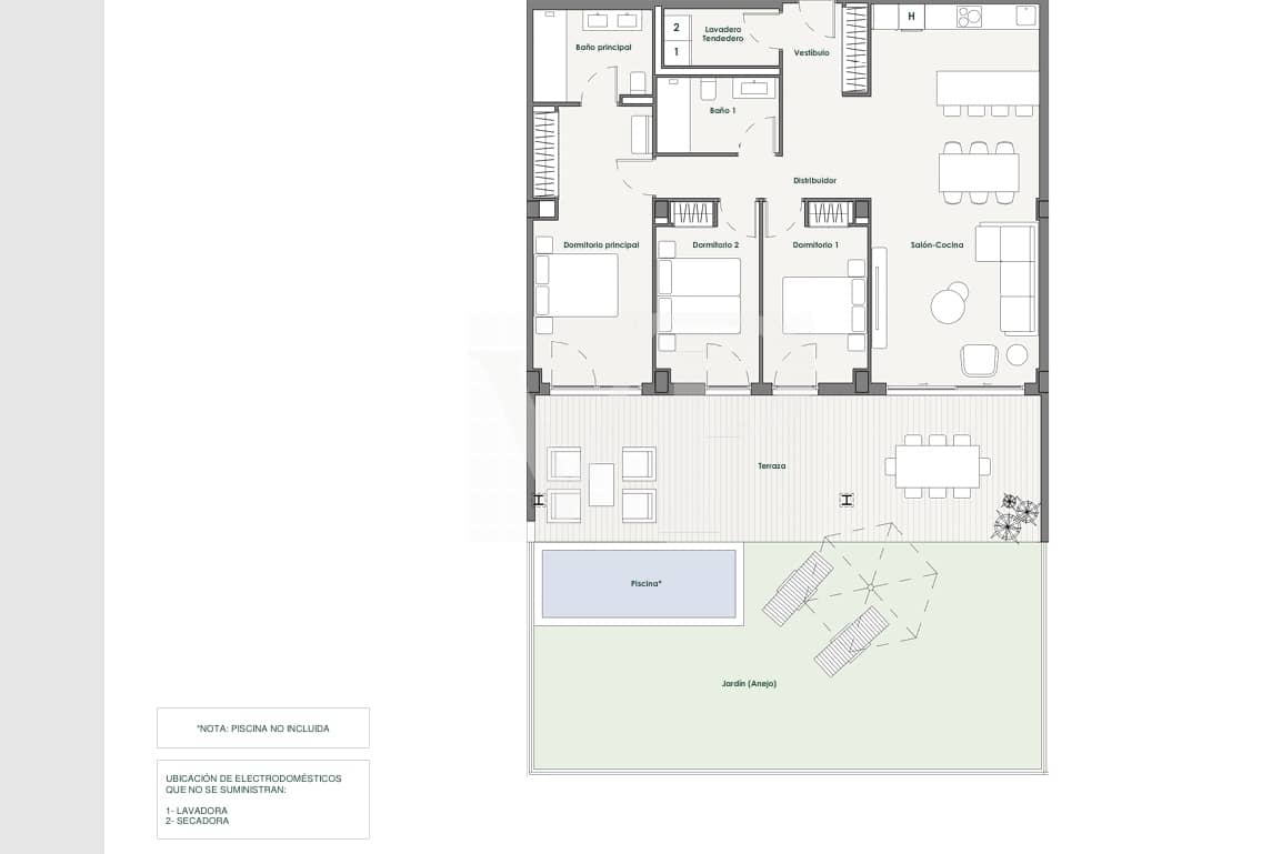 3 chambre Appartement à vendre à Callao Salvaje avec piscine - 728 000 € (Ref: 9543112)