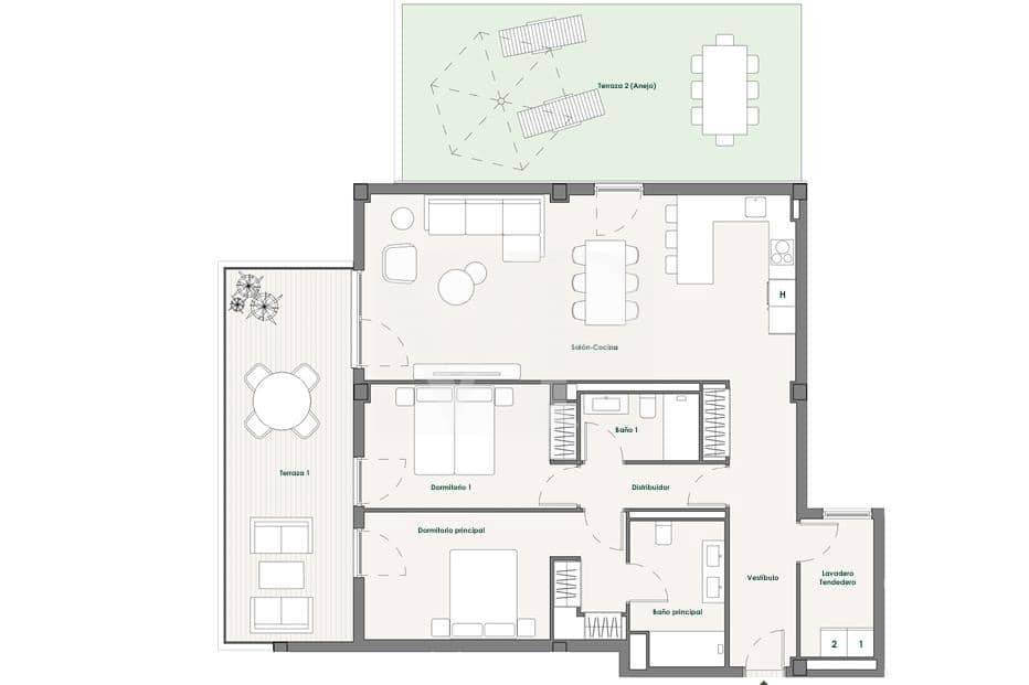 2 chambre Appartement à vendre à Callao Salvaje avec piscine - 648 000 € (Ref: 9547760)