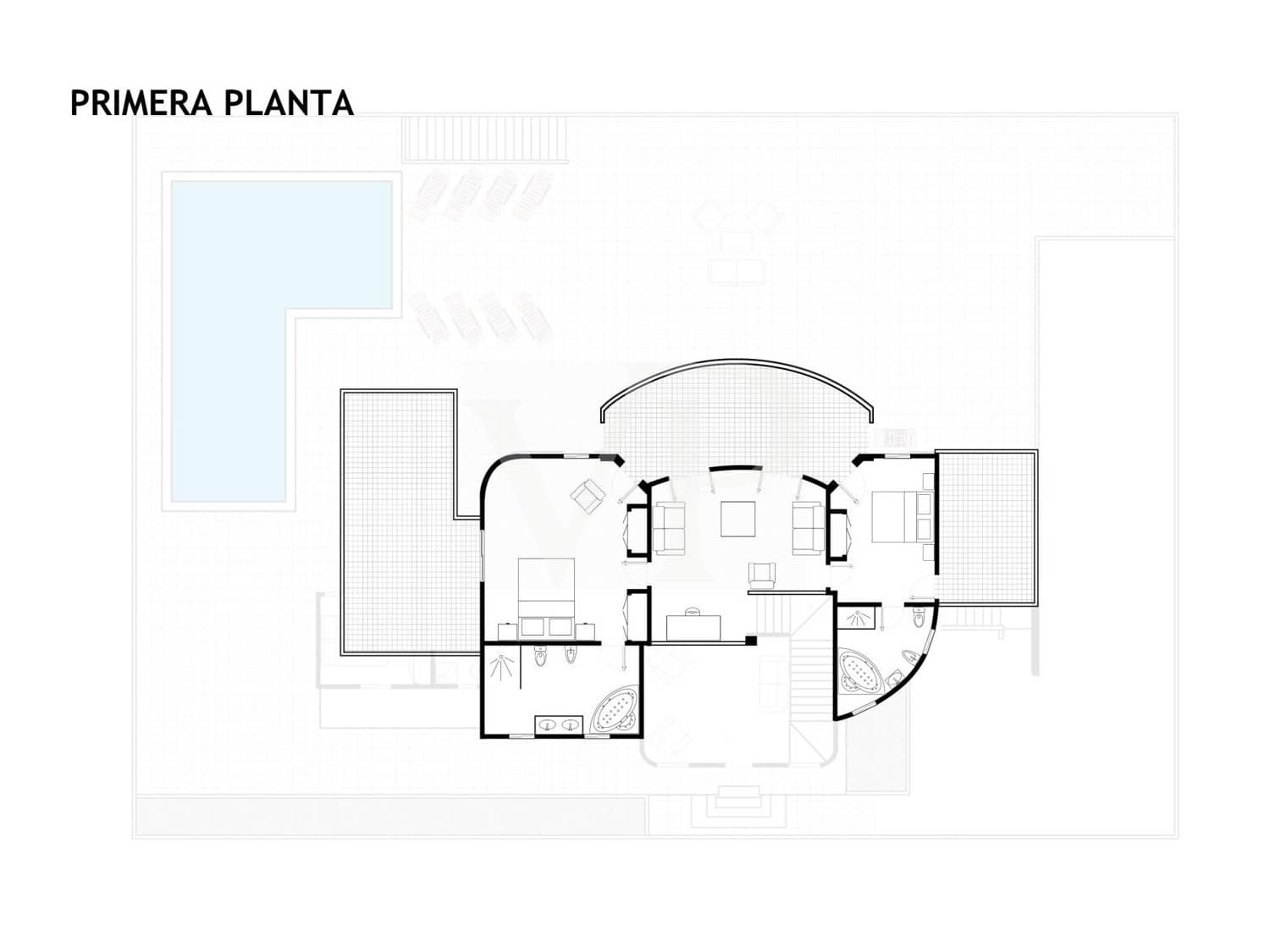 8 Zimmer Villa zu verkaufen in Roque del Conde mit Pool - 1.350.000 € (Ref: 9627409)