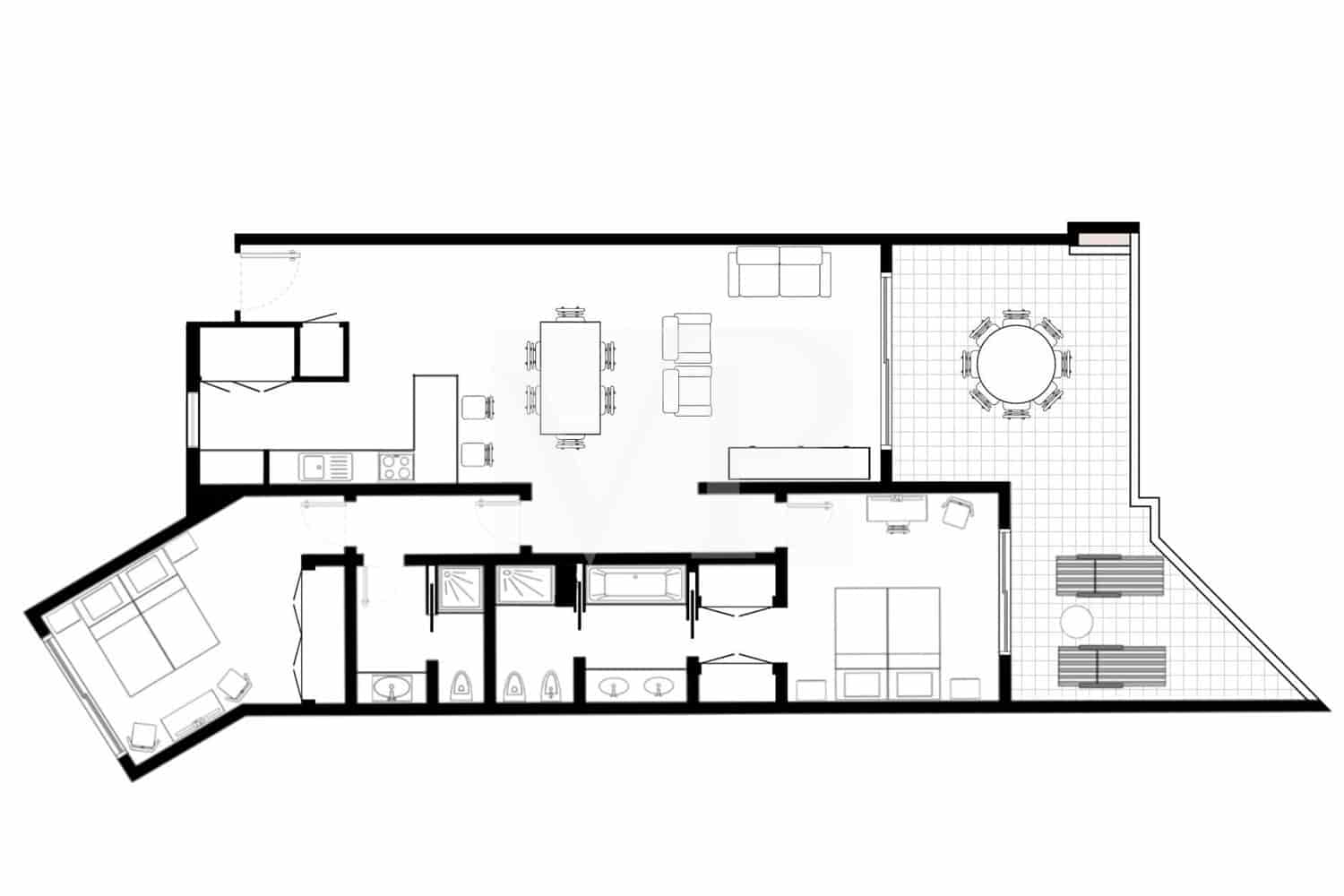 2 quarto Apartamento para venda em Guia de Isora com piscina - 690 000 € (Ref: 9721475)