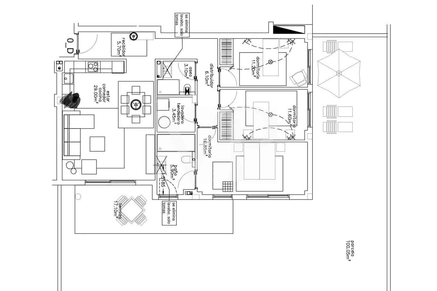 3 slaapkamer Flat te koop in El Medano met zwembad - € 590.000 (Ref: 9721476)