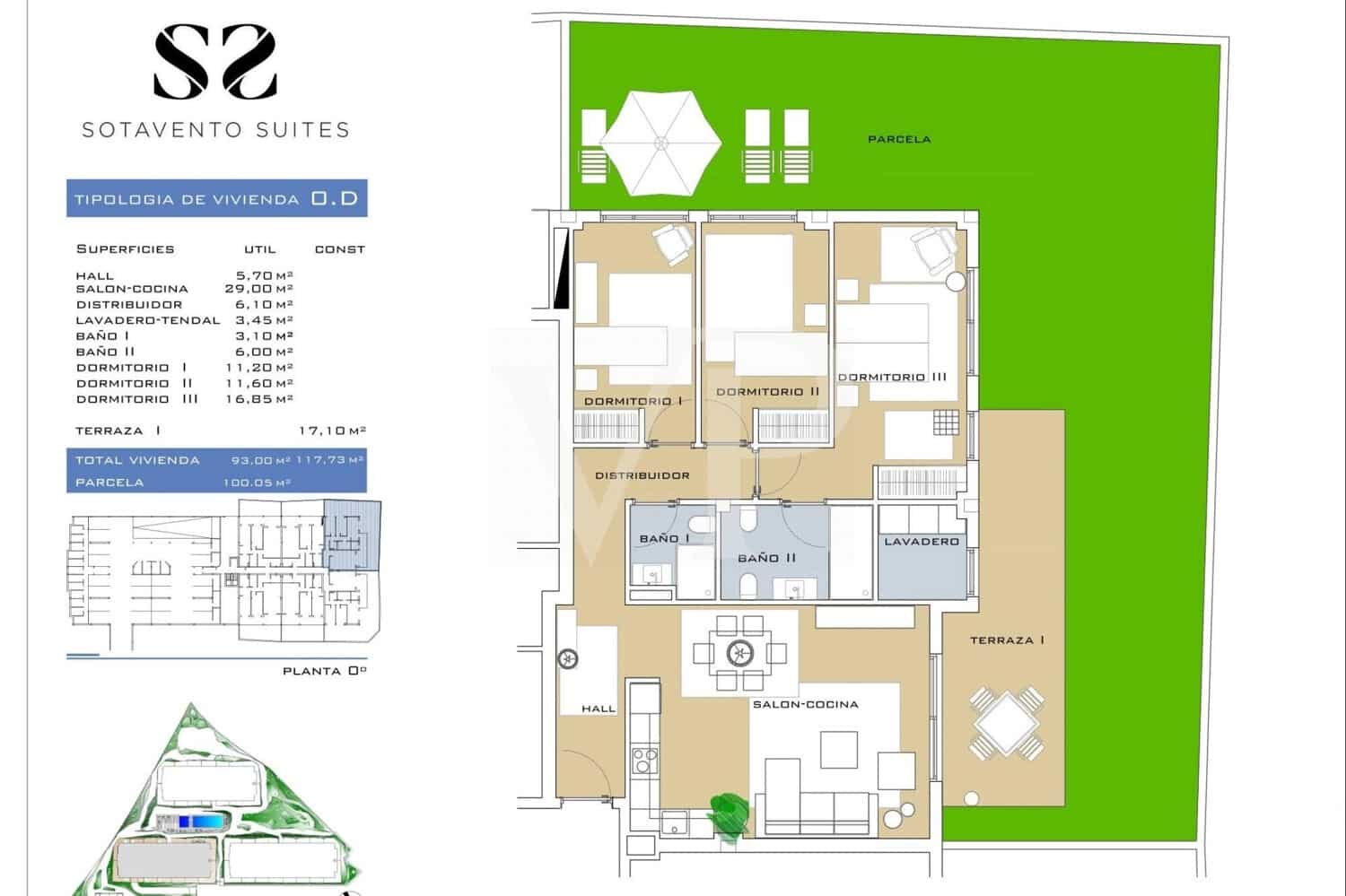 3 slaapkamer Flat te koop in El Medano met zwembad - € 590.000 (Ref: 9721476)