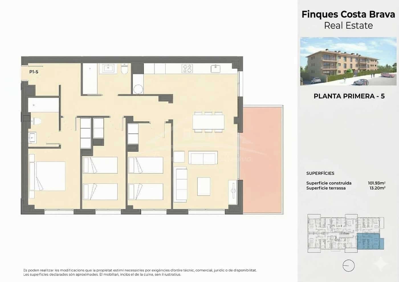 3 soverom Leilighet til salgs i Pals med svømmebasseng garasje - € 350 000 (Ref: 9687361)
