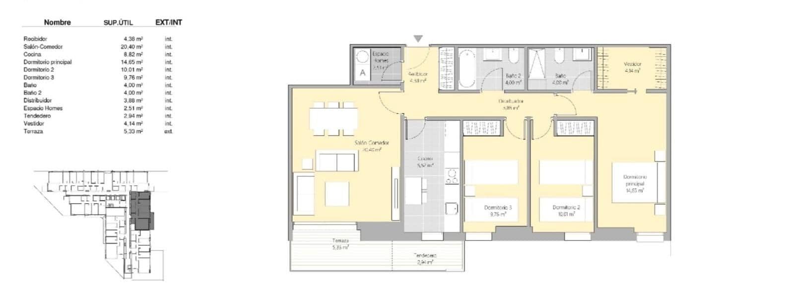 3 soveværelse Lejlighed til salg i Valencia by med swimmingpool garage - € 620.000 (Ref: 9867347)