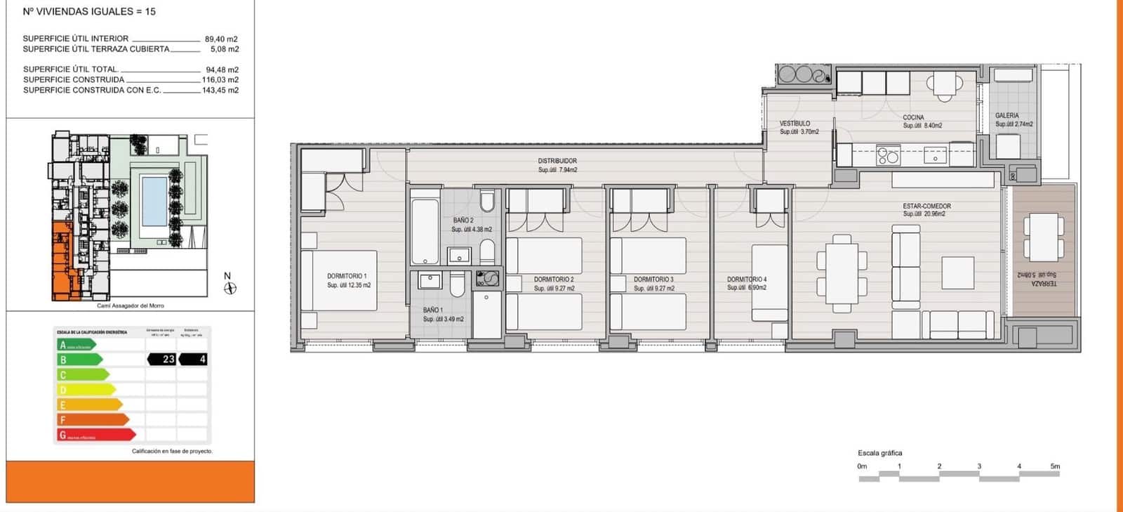 3 soveværelse Lejlighed til salg i Valencia by med swimmingpool garage - € 609.000 (Ref: 9867355)
