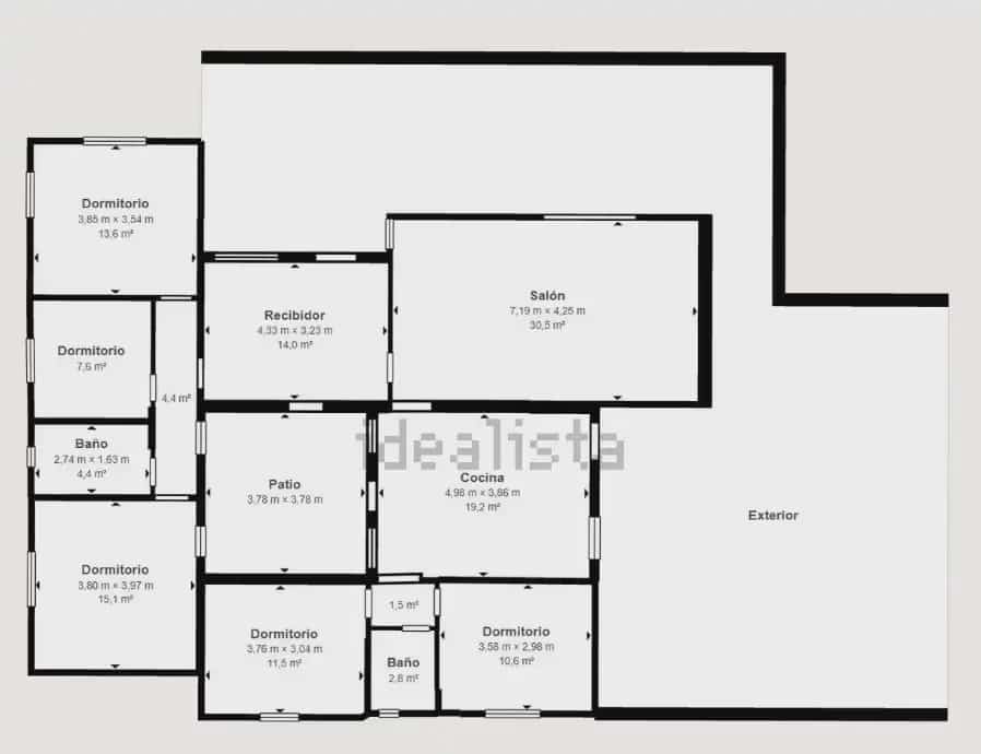 5 sovrum Finca/Hus på landet till salu i Xativa med pool garage - 390 000 € (Ref: 9879281)