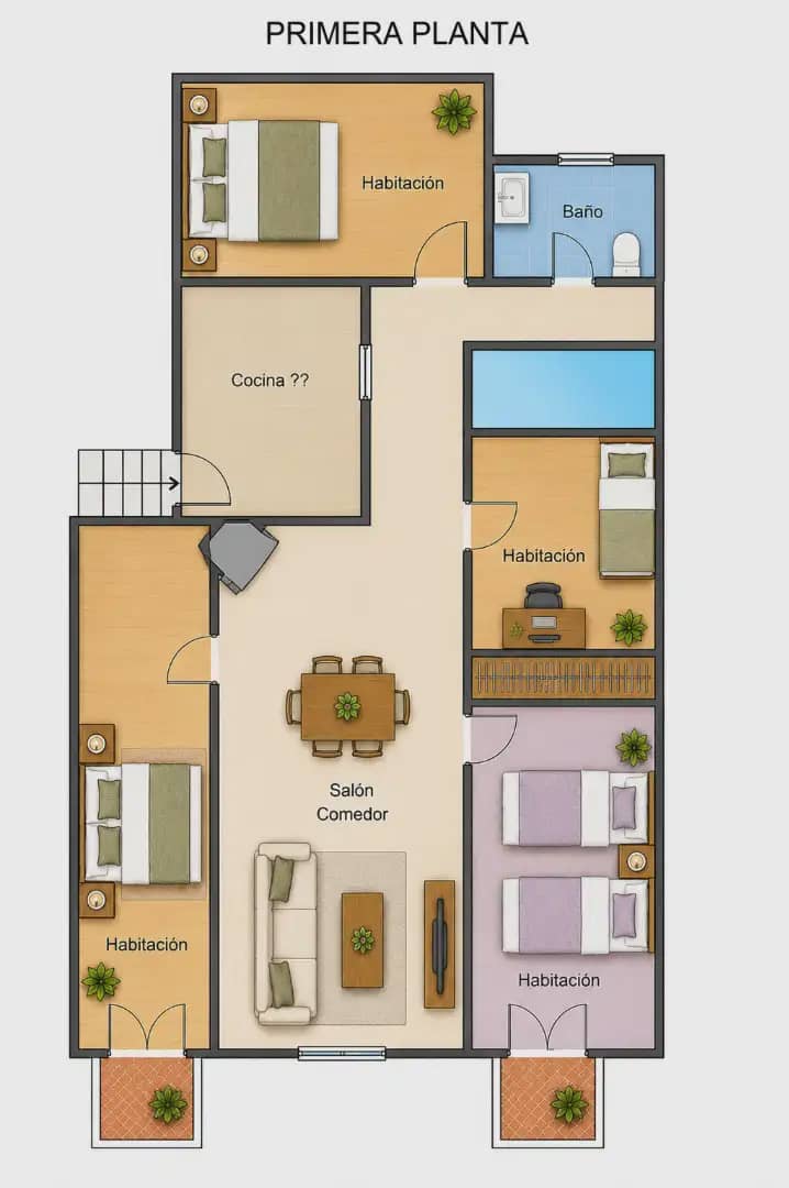 5 soveværelse Byhus til salg i Manuel med garage - € 135.000 (Ref: 9879288)