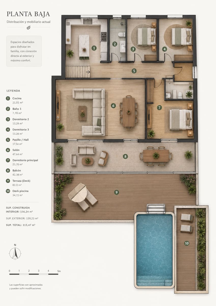 3 bedroom Villa for sale in L'Enova with pool garage - € 265,000 (Ref: 9975952)