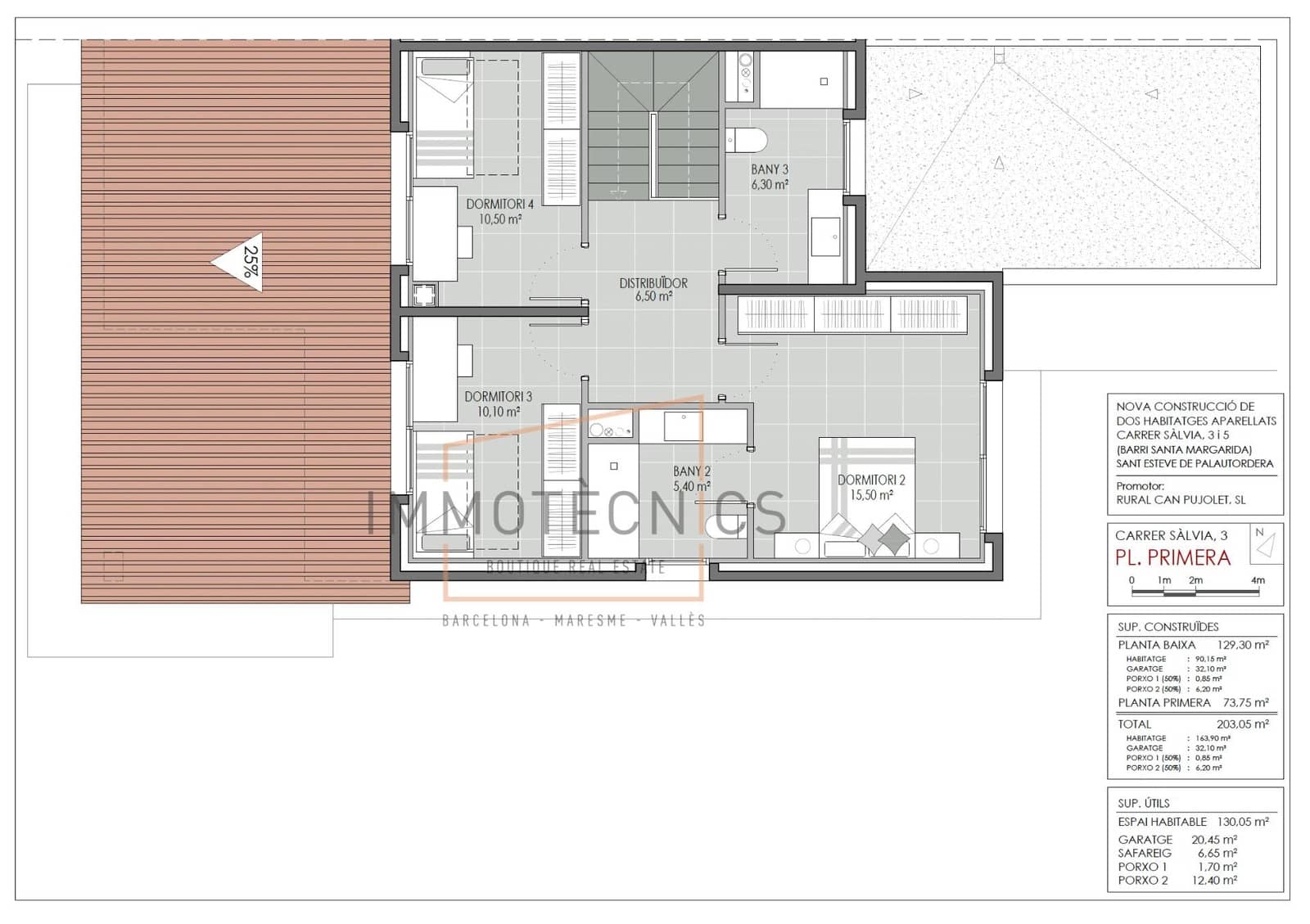 4 soverom Rekkehus til salgs i Sant Esteve de Palautordera med svømmebasseng garasje - € 590 000 (Ref: 9602735)