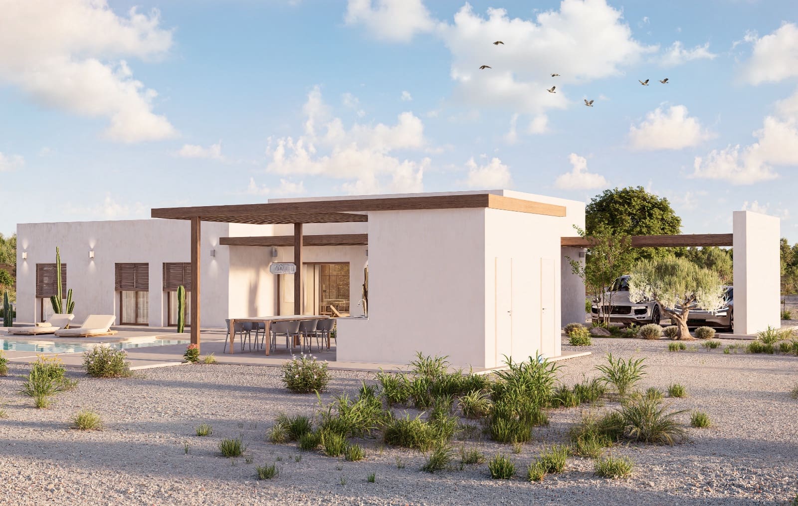 Chalet de 3 habitaciones en Pinoso en venta con piscina - 449.900 € (Ref: 10012429)