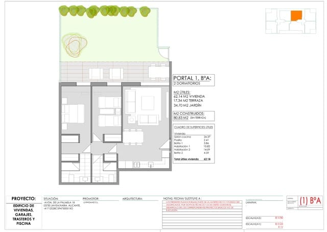 2 bedroom Apartment for sale in Centro ciudad, Javea / Xàbia with pool - € 385,000 (Ref: 9496365)
