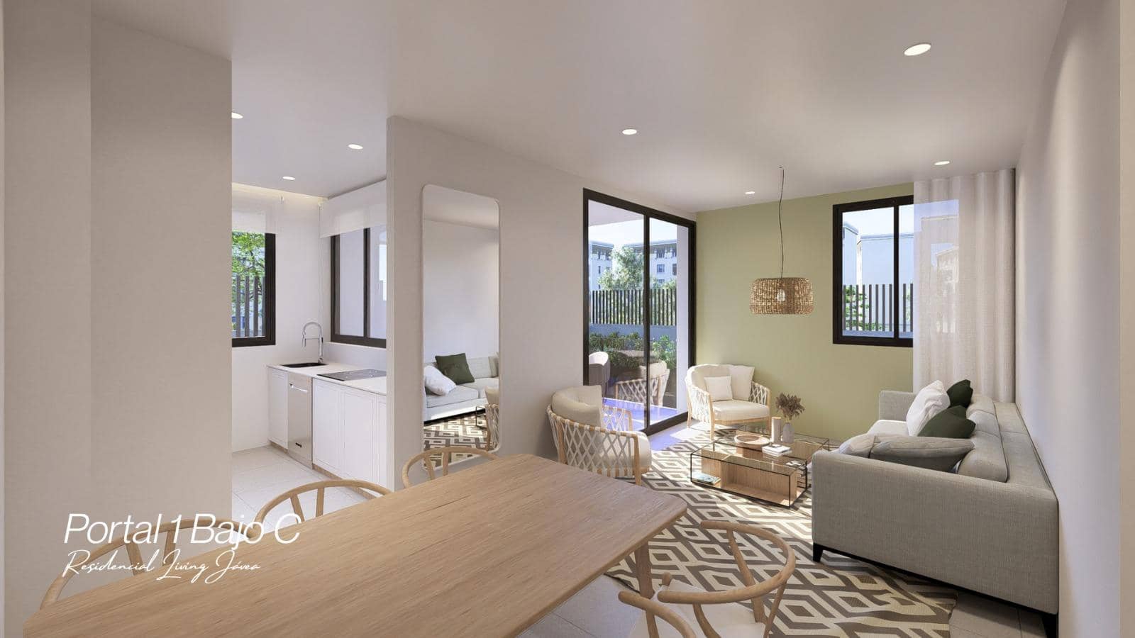 2 makuuhuone Huoneisto myytävänä paikassa Javea / Xabia mukana uima-altaan - 345 000 € (Ref: 9503169)