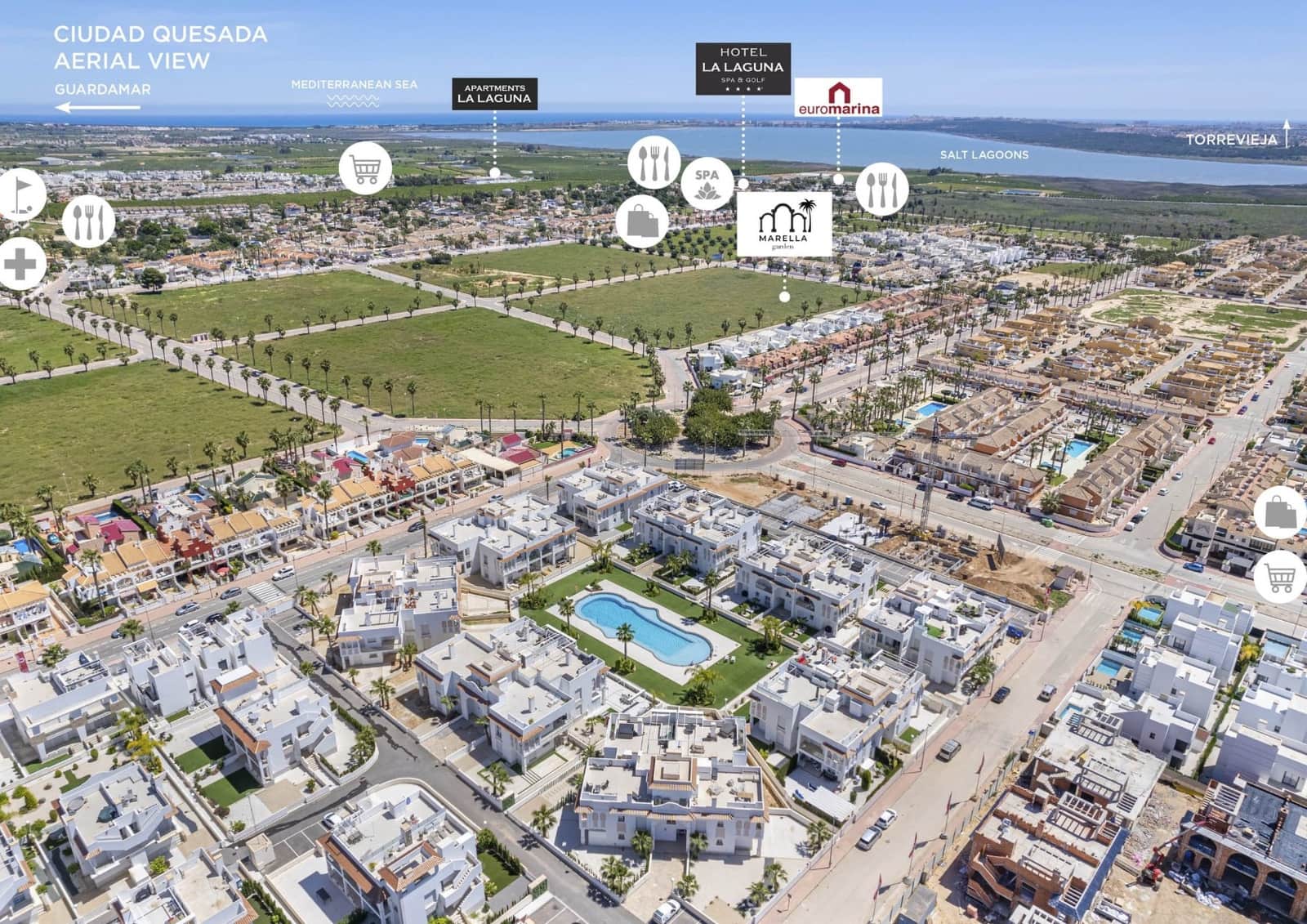 3 slaapkamer Appartement te koop in Ciudad Quesada met zwembad garage - € 444.000 (Ref: 8497464)