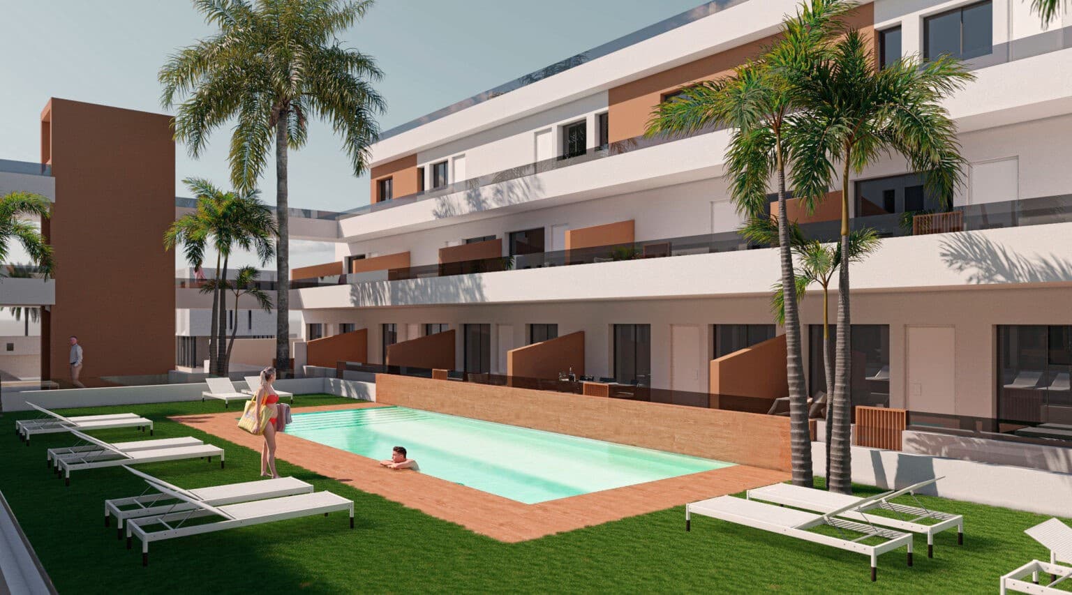 2 bedroom Apartment for sale in Pilar de la Horadada with pool garage - € 290,000 (Ref: 8736087)