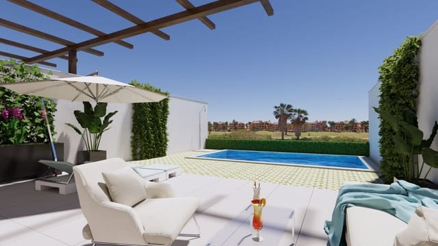 3 slaapkamer Villa te koop in Las Lomas de Rame - Bahía Bella, Los Alcázares met zwembad garage - € 357.000 (Ref: 9344010)