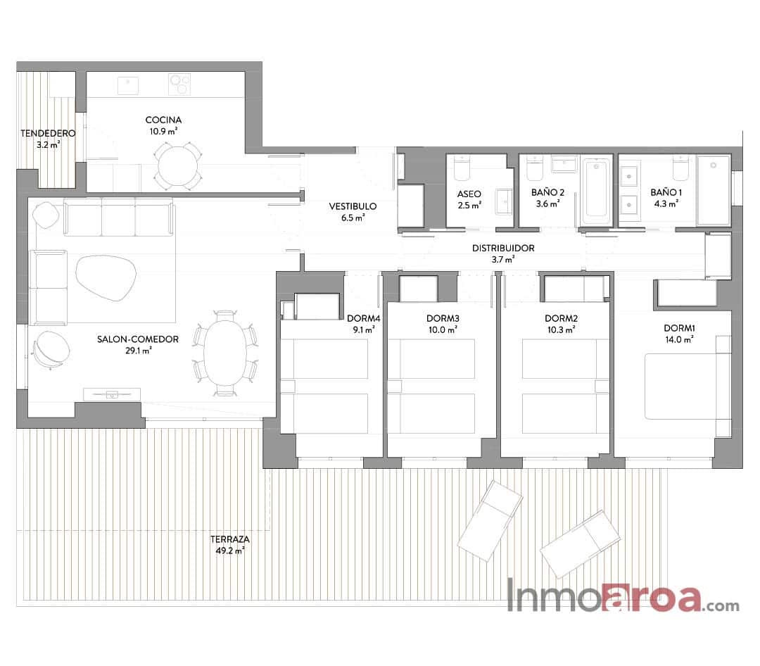 3 soveværelse Lejlighed til salg i Valencia by med swimmingpool garage - € 950.000 (Ref: 7859642)
