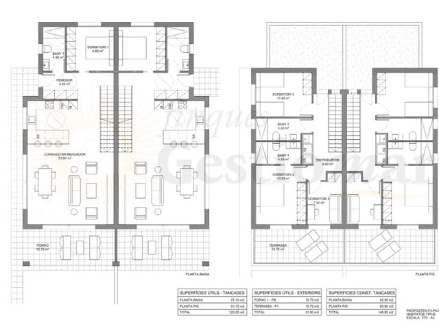 4 soveværelse Semi-Rækkehus til salg i Cambrils med swimmingpool - € 484.000 (Ref: 9131001)